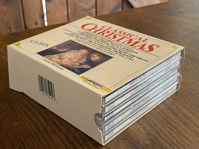 Vintage Classical Christmas Xmas 5 CD Box Set Handel Bach Mozart Nutcracker 1990 Foto 1 de 4