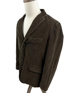 J. Crew Vintage Corduroy 100% Cotton Brown Mens Blazer Large - Picture 1 of 11