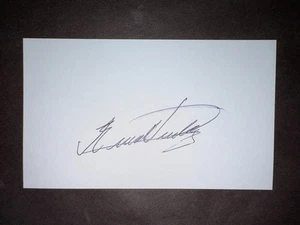 Eduardo Nunez, YANKEES (2010 Debut) SIGNED 3x5 Index Card (HS) - Picture 1 of 1