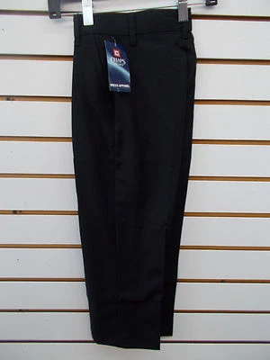 Boys Chaps $30 Black Flat Front Dress Pants Size 7 Slim - Image 1 of 4