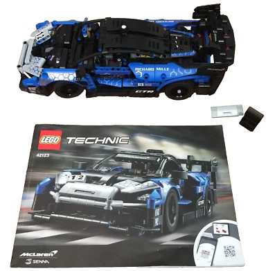LEGO MCLAREN SENNA GTR RICHARD MILLE CAR BUILT BOOKLET 42123 TECHNIC INCOMPLETE - Image 1 of 4