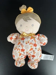 Little Me Plush Baby Doll with Rattle, Jackie (Orange Fall Leaves 9”) - Picture 1 of 4