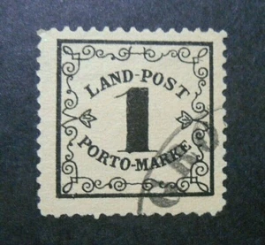 GERMANIA ,GERMANY ,Old State BADEN 1862 Segnatasse " Cifra" 1Kr.giallo US Mi.1y - Picture 1 of 1