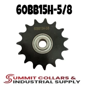 60BB15H-5/8" Bore Idler Sprocket w/ Insert Bearing 203KRR2 for #60 Roller Chain - Picture 1 of 2