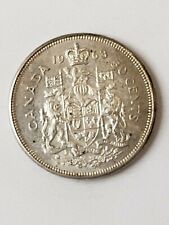 1963 Canada Silver Half Dollar 50 Cent Coin Elizabeth 2 II