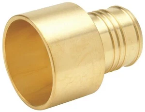 ZURN QQ812GX PEX 1-1/4" Female Sweat X 1-1/4" Barb Adapter Brass Hot & Cold Low - Picture 1 of 1