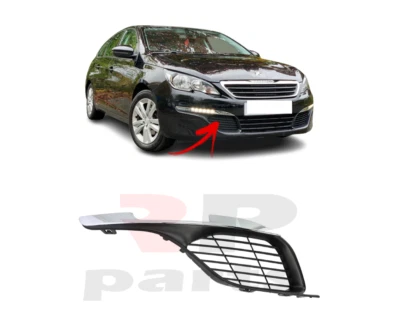 Para Peugeot 308 2013-2018 Luz de Niebla Del Tope Delantero Cubierta Reja Right - Imagen 1 de 4