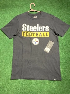 Pittsburgh Steelers Men's T-Shirt Size M '47 Brand Short Sleeve Black - Picture 1 of 8