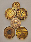 New York City,  Nyc Transit Authority 6 Different Subway Tokens