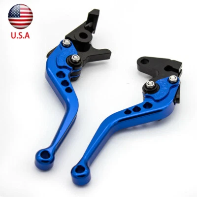 Palancas de embrague de freno para motocicleta Kawasaki Ninja 500 Z500 2024-2025 mango azul Foto 1 de 4