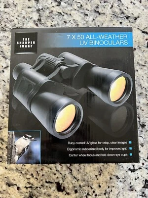 Sharper Image Binoculars 7 X 50 All Weather UV 297 FT @ 1000 YDS  - Image 1 of 4