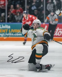 Easton Cowan signed London Knights 8x10 photo autograph PROOF - Picture 1 of 2