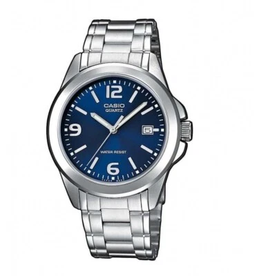 CASIO MTP-1215A-2ADF OROLOGIO UOMO ACCIAIO BLU DATA 37mm SOTTOCOSTO - Immagine 1 di 4