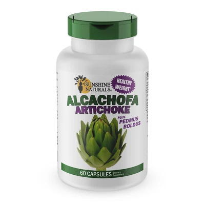 Sunshine Naturals Artichoke Supplement. Weight Loss and Liver Support. 60 Caps - Image 1 of 4