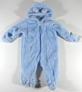 Carters Infant Sherpa Pram Suit Boys 6 Month Blue - Picture 1 of 7