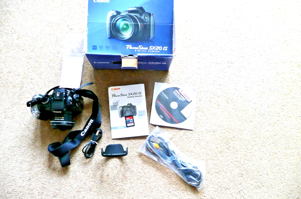 CANON POWERSHOT SX20 IS 12.1 MEGA PIXELS 20X WIDE ZOOM DIGITAL CAMERA - Изображение 1 из 4