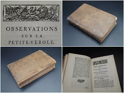 1722 Médecine maladies et petite vérole Santé médicament Science Sang Soigner - Photo 1/4