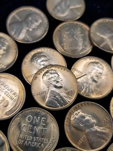 One (1) 1955 S Lincoln Weizencent Penny BU unzirkuliert rot! 18 - Bild 1 von 3