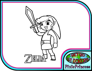 Legend of Zelda B Nintendo Vinyl Aufkleber Wand Poster Kunst Konsole Auto Fahrrad Spiel - Bild 1 von 19