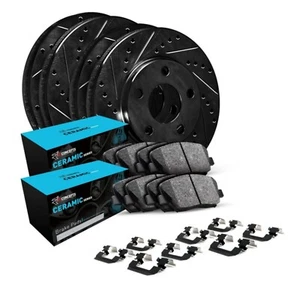 R1 Concepts Front/Rear Drilled & Slotted Brake Kit for 2011-19 Infiniti/Nissan - Picture 1 of 5