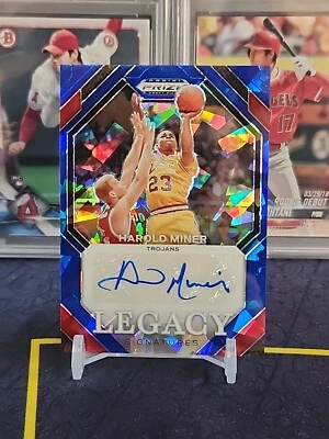 2024 Prizm Basketball Draft Picks Harold Miner Legacy Signatures Blue Ice - Image 1 of 2