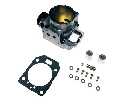 Carrocería del acelerador OBX Billet Honda/Acura serie K Billet 70 mm+ acceso, gris/negro Foto 1 de 3