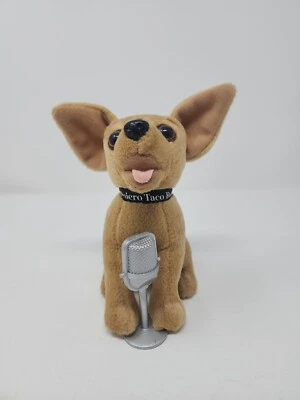YO QUIERO TACO BELL CHIHUAHUA W MICROPHONE STUFFED PLUSH TACO BELL DOG  NO SOUND - Image 1 of 4
