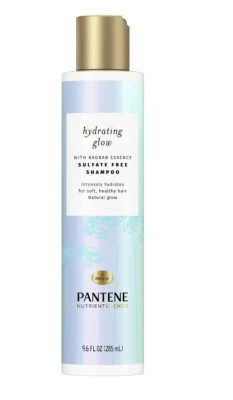 Champú Pantene Nutrient Blends Hydrating Glow Baobab Essence sin sulfato 9,6 OZ Foto 1 de 3