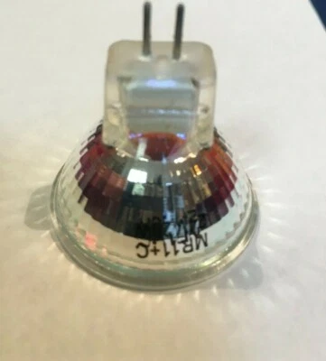 Halogen Cold Light Mirror Reflector Lamp 24V 20W Base GU4 30° MR11+C Lamp - Image 1 of 2