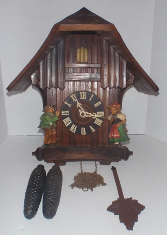 Vintage Hubert Herr Cuckoo Clock Made in Germany for Repair Cover
