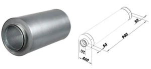 Schalldämpfer Telefonieschalldämpfer Rundrohr dalap DAMPER Ø160mm/900mm 892 - Bild 1 von 4