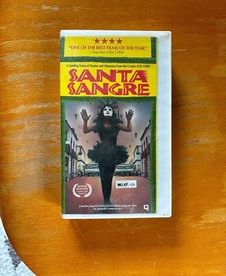SANTA SANGRE VHS Alejandro Jodorowsky Film Rare Horror Midnight Movie - Image 1 of 3