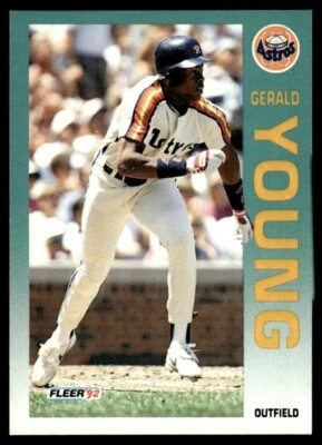 1992 Fleer #446 Gerald Young Houston Astros - Image 1 of 2