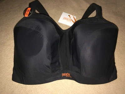 Sujetador deportivo Panache 34J (GG) negro con aros estilo 5021 nuevo con etiquetas Foto 1 de 4