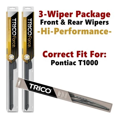 Wipers 3-pk Hi-Performance fits 1981-1987 Pontiac T1000 - 25160x2/30160 Foto 1 de 4