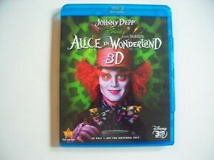 Alice in Wonderland (3D Blu-Ray, 2010) Johhny Depp Tim Burton