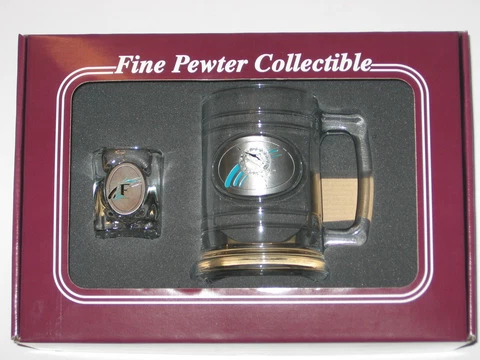 Florida Marlins Glass Tankard Mug & Shot Glass Boilermaker Set FREE SHIPPING!! Cover