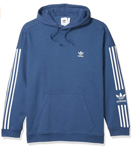 Adidas Tech Hoody FM3801 Mens Blue Sport Hoodie Sweatshirts Pullover Size XS New