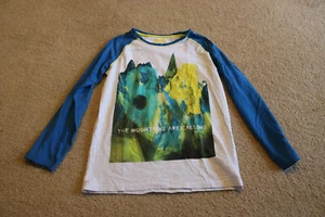 M&S Boys White&Blue Long Sleeve T-Shirt “The Mountains Are Calling” Sz 13-14 Yrs - Picture 1 of 5