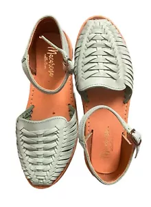 Neuwertige Macarena Huarache Leder mexikanisch Größe 25 Größe 8 schmale Füße 25 3050 0622 - Bild 1 von 7