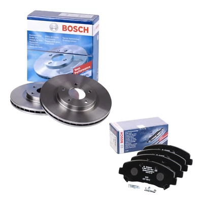 BOSCH Kit Freni ANTERIORI per NISSAN Juke NISSAN Qashqai - Dischi + Pastiglie - Immagine 1 di 4