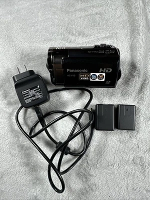 Panasonic HC-V10 HD Camcorder with 70x Optical Zoom (Black) SD;SDHD 2.7in screen - Image 1 of 4