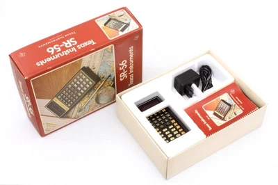 Texas Instruments SR-56 m. Orig.-Verpackung u. Zub. Funktioniert im Netzbetrieb! - Bild 1 von 4