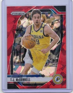 2024-25 Panini Prizm T.J. McConnell Red Ice Prizm #191 Indiana Pacers - Picture 1 of 2