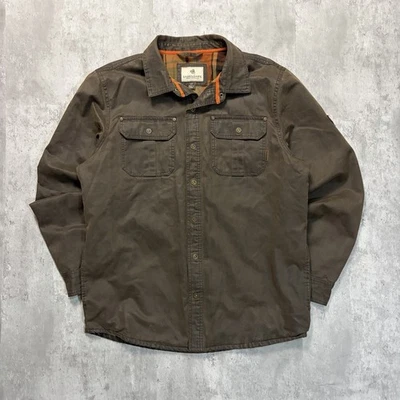 Legendary Whitetails The Journeyman Large Tall Brown Plaid Flannel Lined Jacket - Image 1 of 4