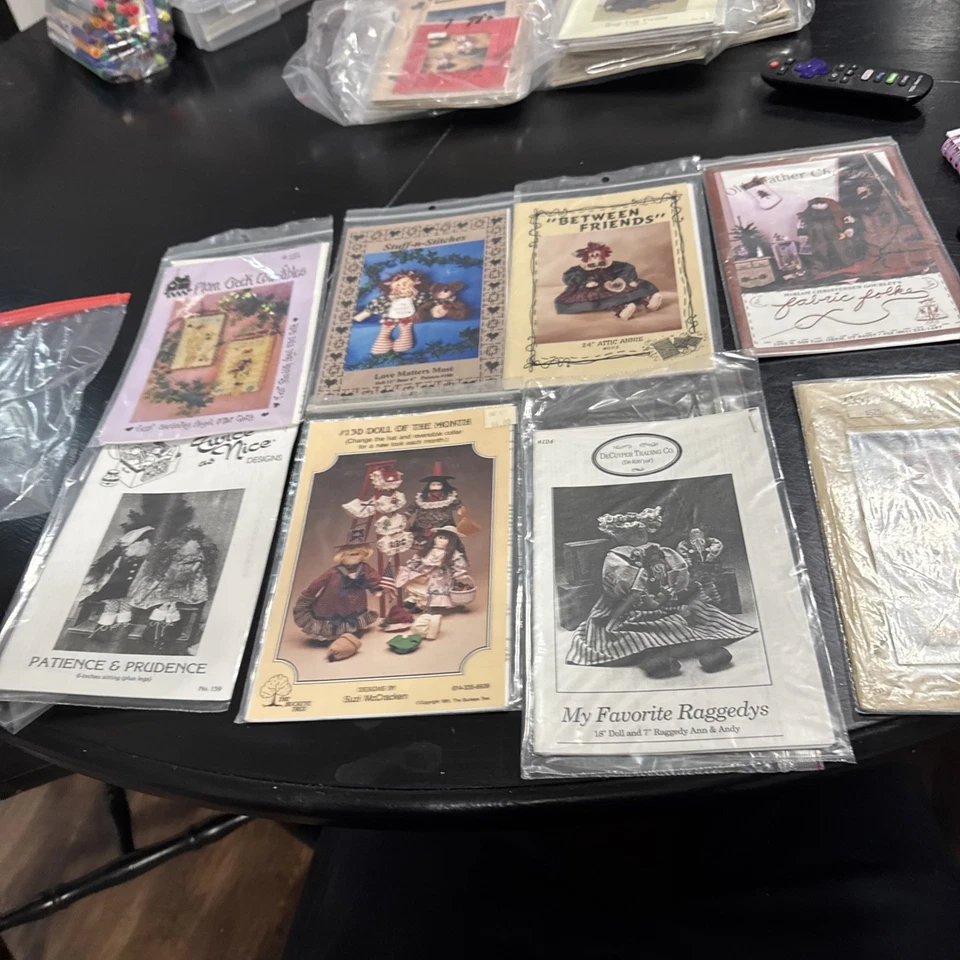 Vintage Craft Patterns From The 90’s Set Of 8 - Image 1 of 4