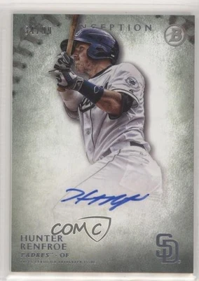 2015 Bowman Inception Prospect Auto Green /99 Hunter Renfroe #PA-HR Auto - Image 1 of 2