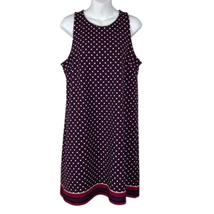 Banana Republic Geometric Print Stretch Ponte Sheath Dress Size M Sleeveless - Picture 1 of 7