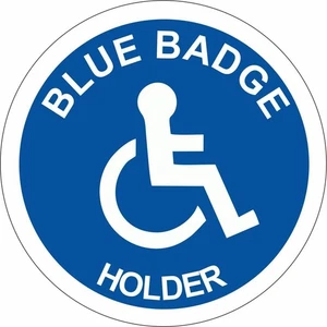 Blue Badge Disabled Car Stickers Mobility Window Decal Vinyl - Picture 1 of 4