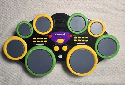 Kawasaki Drum Pad Electronic/Classic Toy Instrument, Battery Operated, Works... - Image 1 of 4